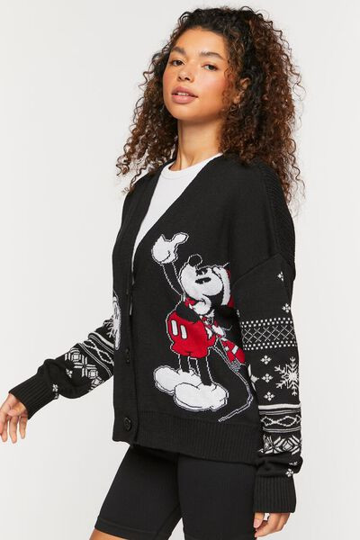 Minnie & Mickey Graphic Cardigan Sweater | Forever 21