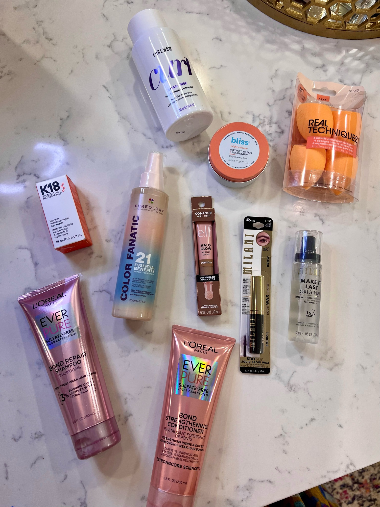 Ulta & Sephora Haul / hair products / shampoo / conditioner / leave in conditioner / k18 hair mask / cleansing balm / elf halo glow contour

#LTKunder50 #LTKbeauty #LTKBacktoSchool