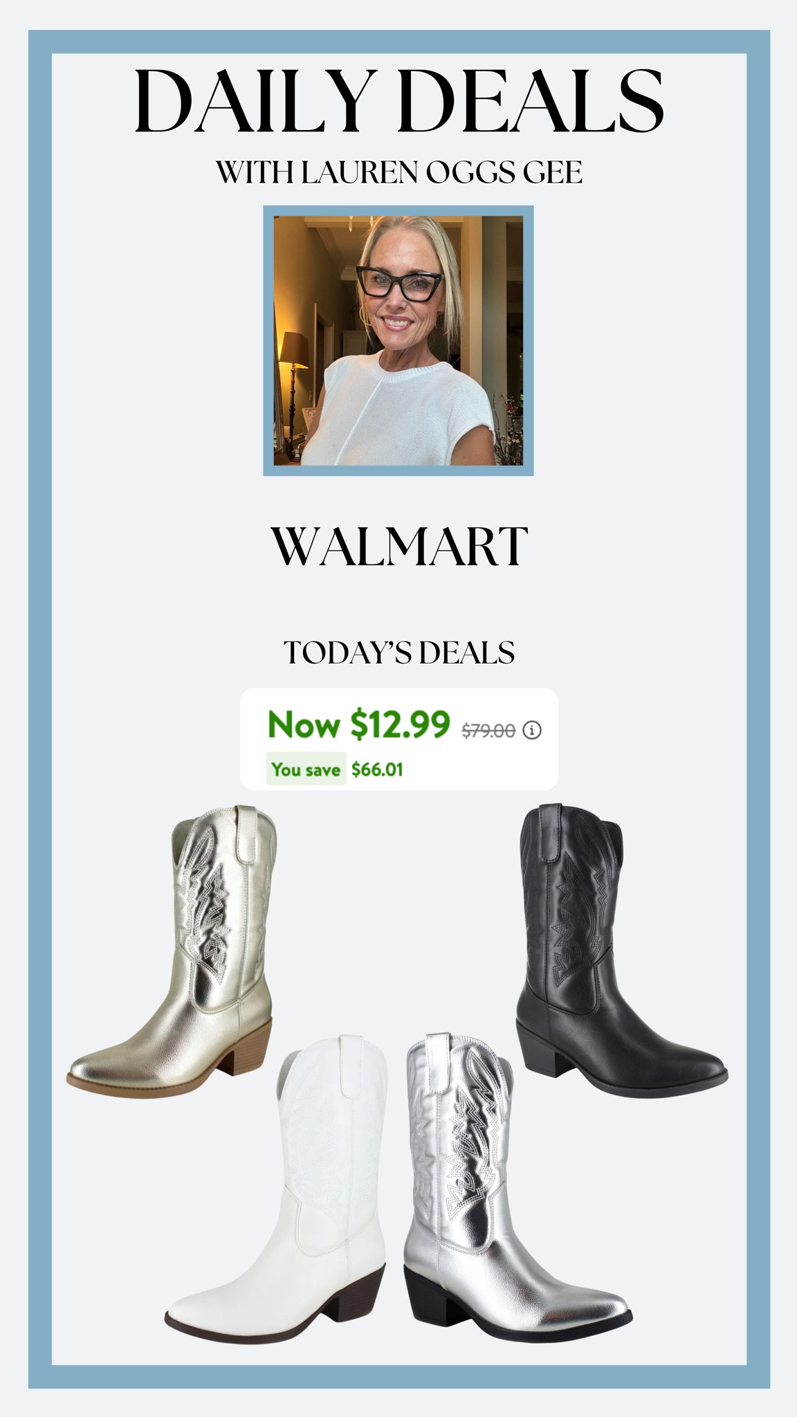 WALMART SUMMER SAVINGS!!

If y’all remember, this past fall and spring cowgirl boots were the shoe of the season, and it’s coming back! Snag these super cute cowgirl boots from Walmart during the Summer Savings Sale for only $13!!! You can’t beat it! 

#LTKSaleAlert #LTKShoeCrush #LTKSummerSales