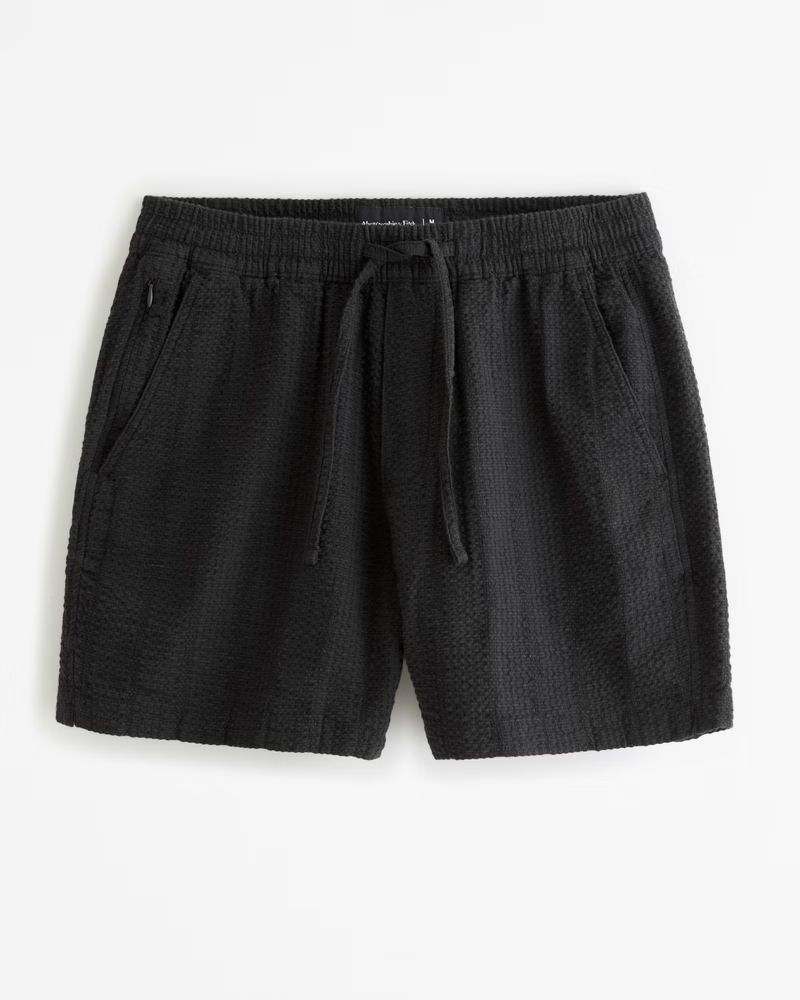 Seersucker Pull-On Short | Abercrombie & Fitch (US)