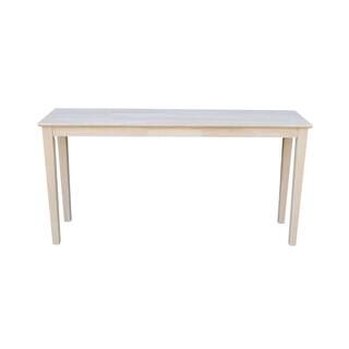 International Concepts 60 in. Unfinished Standard Rectangle Wood Console Table OT-696789 | The Home Depot