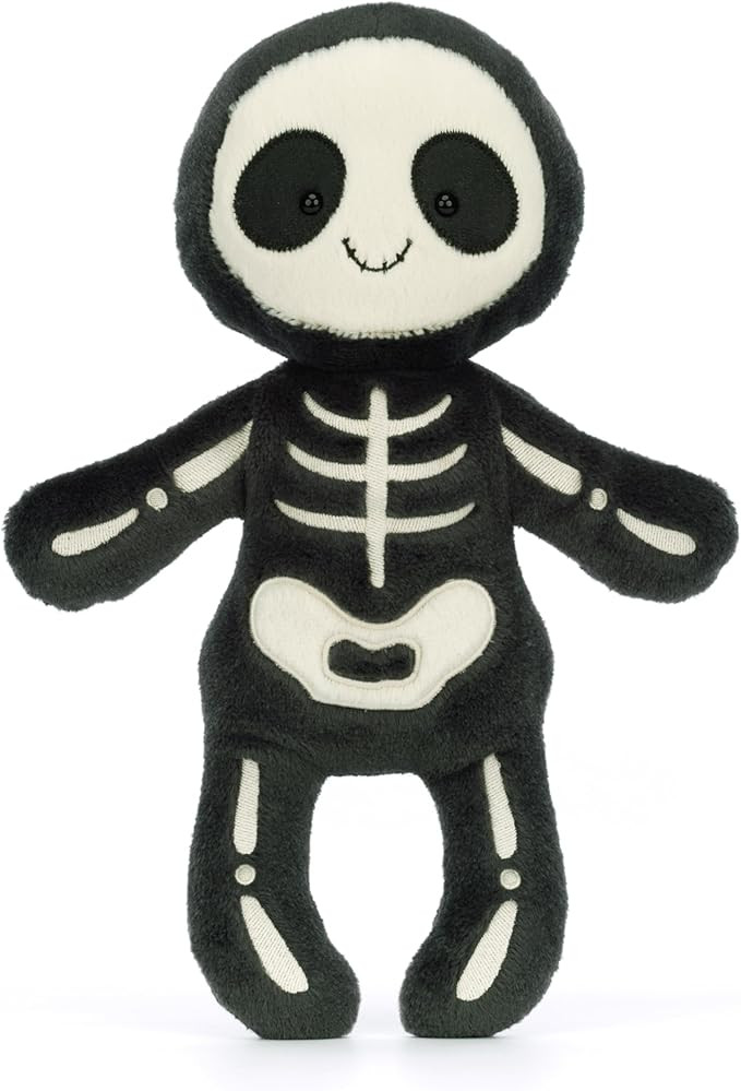 Jellycat Skeleton Bob Stuffed Toy, 13 inches | Spooky Halloween Plush | Classic Children's Gift | Amazon (US)