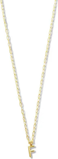 Argento Vivo Sterling Silver Initial Pendant Sterling Silver Paper Clip Chain Necklace | Nordstro... | Nordstrom