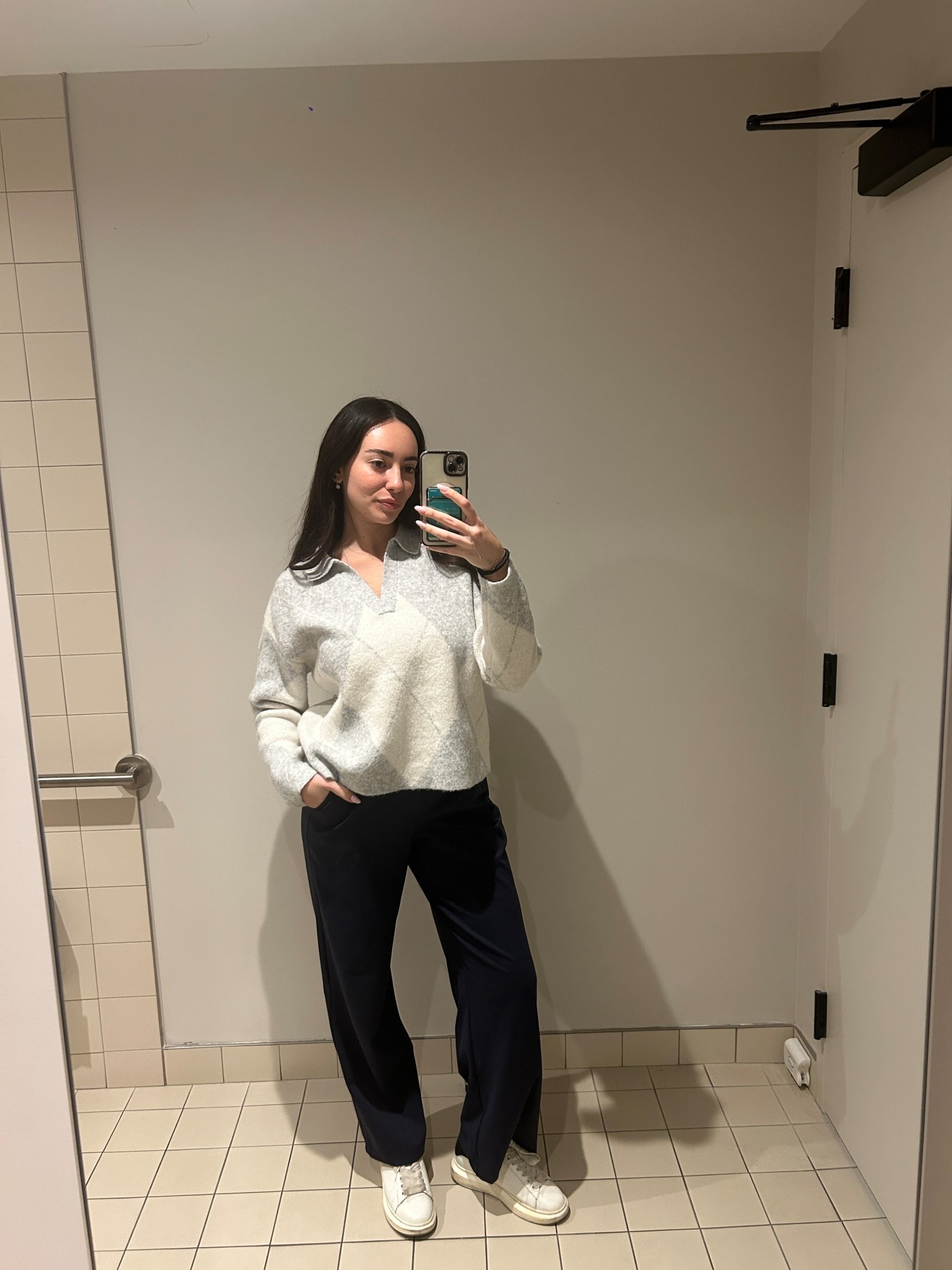 Fit check! Cozy outfit today 🤍☁️

#LTKWorkwear #LTKootd #LTKFindsUnder50