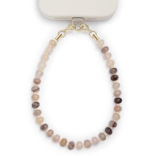 Posadina Natural Stone Phone Charm, Beaded Healing Phone Wrist Strap, Handmade Cellphone Chain Lanyard with Tether Tab | Amazon (US)