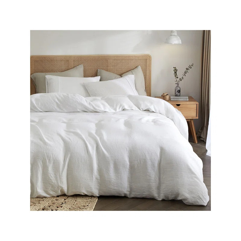 Zuella Linen Percale Duvet Cover Set | Wayfair North America