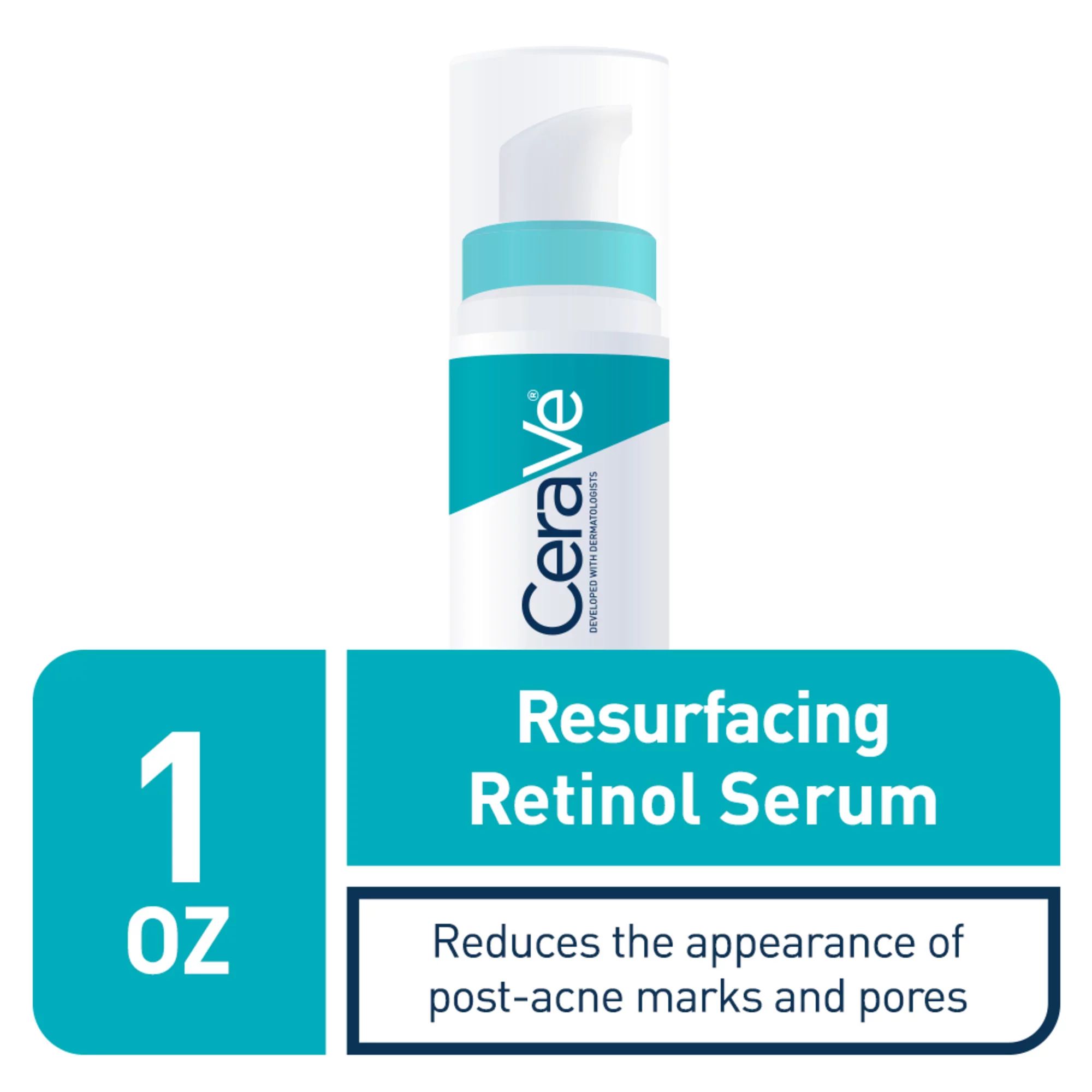 CeraVe Acne Resurfacing Retinol Face Serum, 1 fl oz. - Walmart.com | Walmart (US)