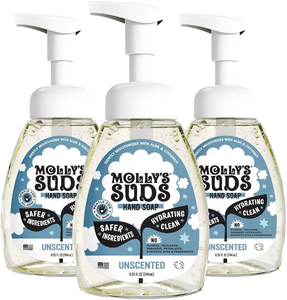 Molly's Suds Foaming Hand Soap - Made with Aloe and Coconut Oil | Moisturizing Hand Wash | Clean ... | Amazon (US)