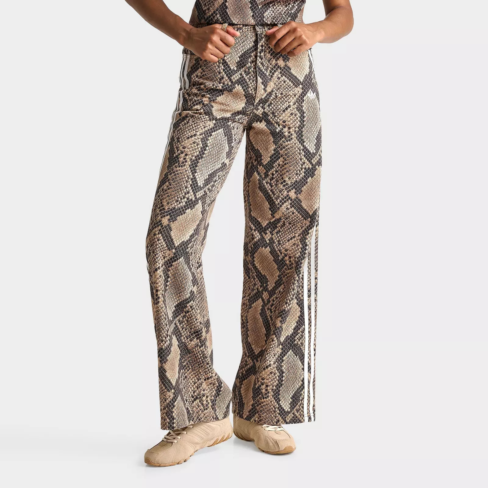 Women's adidas Originals Snake Print Denim Loose Pants | Finish Line (US)