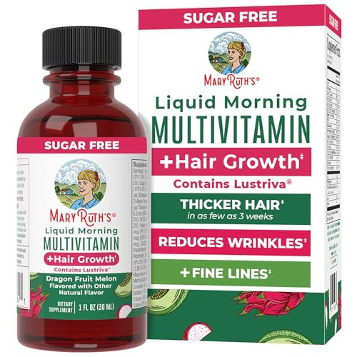 MARYRUTH'S Liquid Multivitamin + Hair Growth Travel Pack, 1 Fl Oz, 8 Pack | Amazon (US)