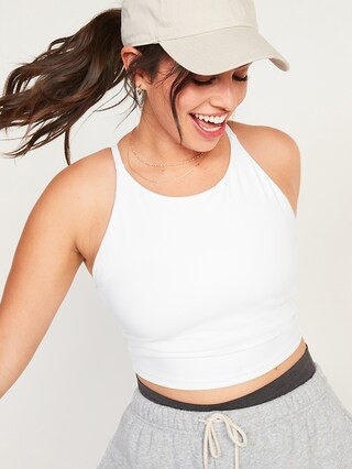 Light Support PowerSoft Longline Sports Bra for Women | Old Navy (US)