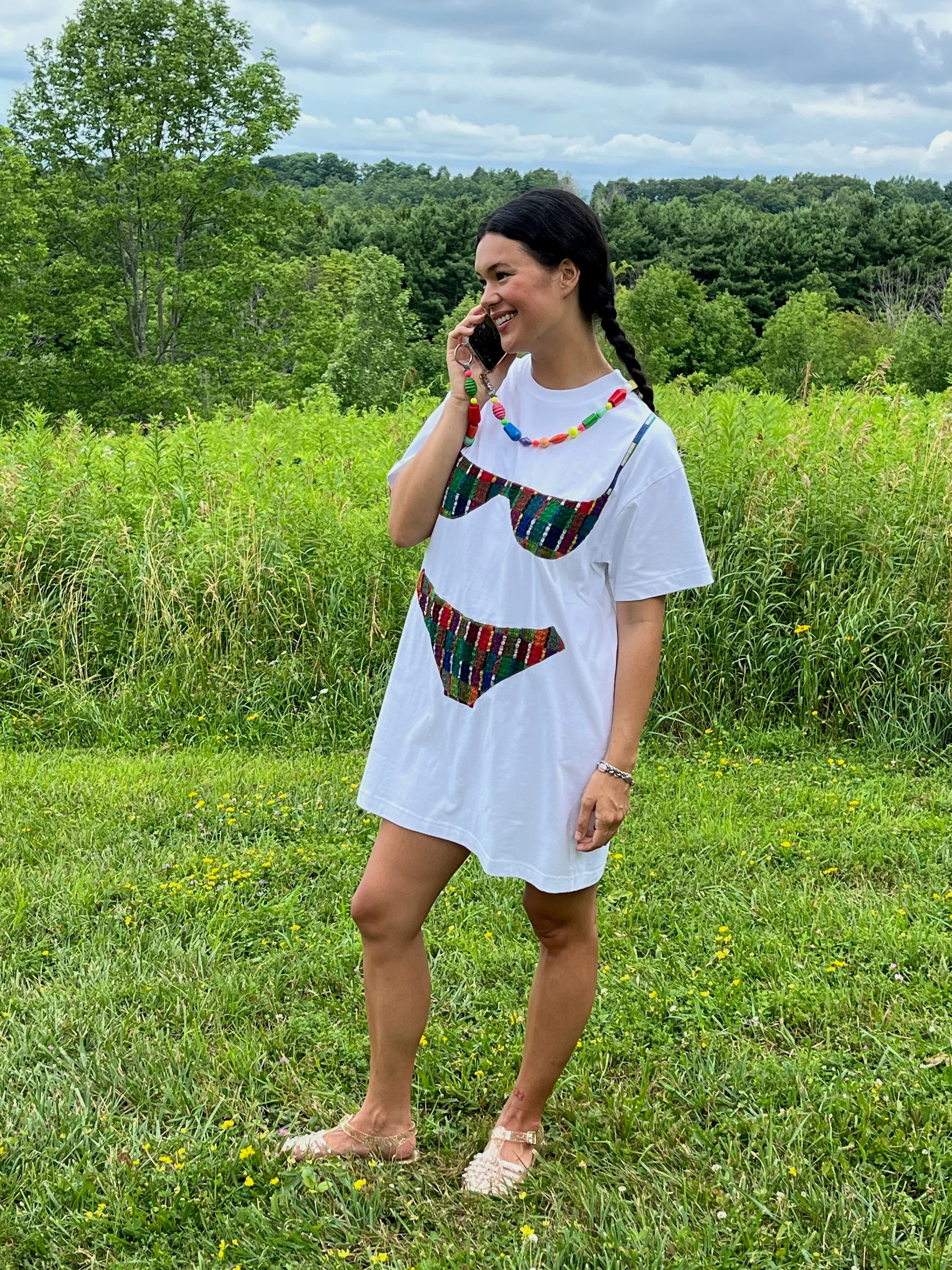 Florida Woman Appliqu\u00e9 Dress - Rainbow Grid2 ratings | Shop.app