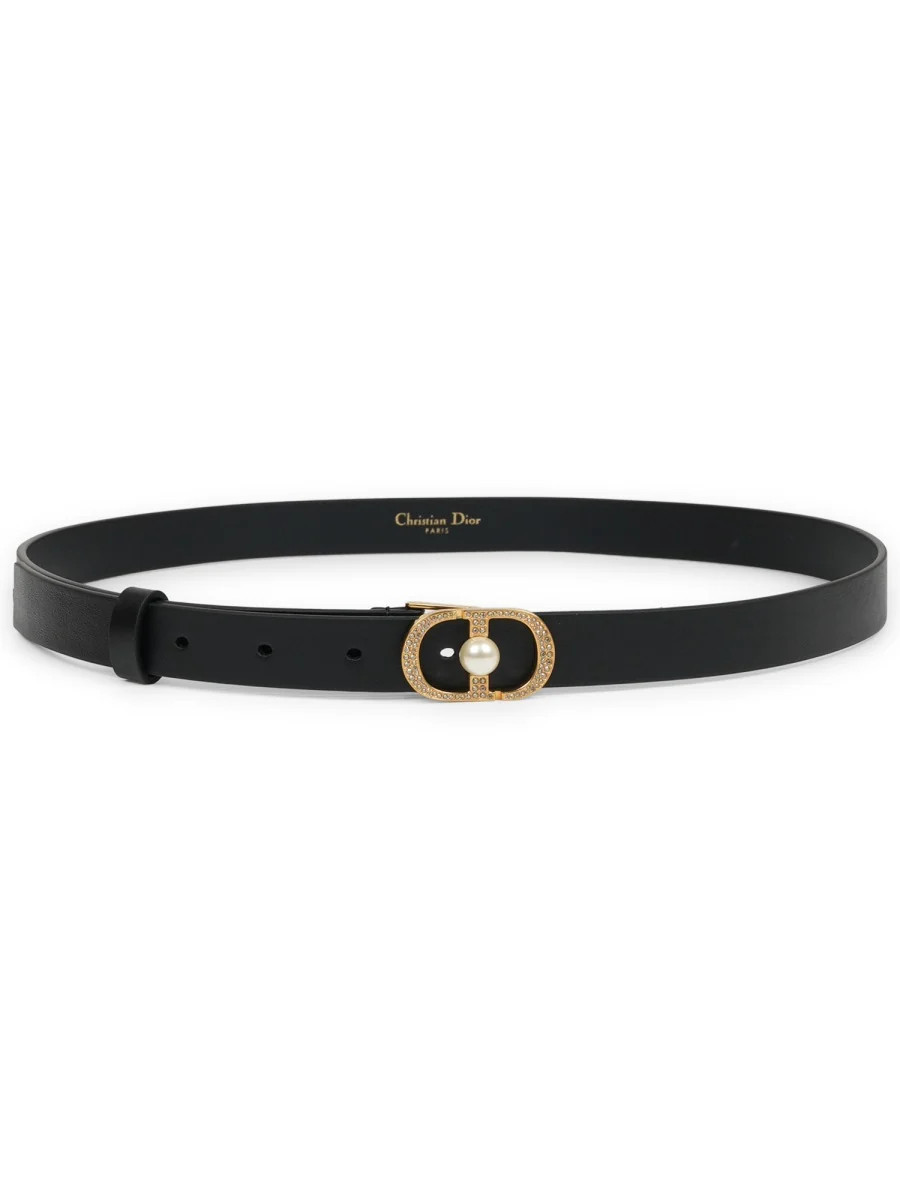 Dior 30 Montaigne Jolie Belt — Black - 90 cm | Italist Inc.