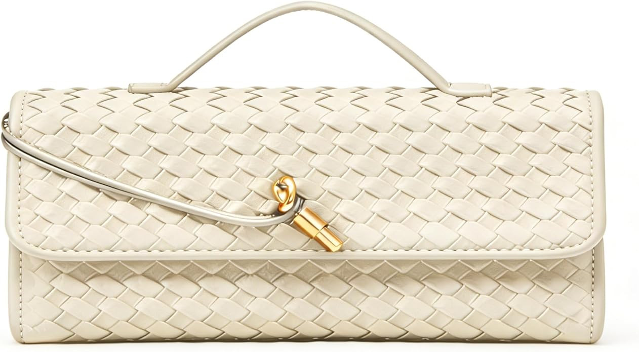 JYG Suede Woven Handbag for Women Trendy Evening Shoulder Bag Casual Clutch Purse Crossbody Satch... | Amazon (US)