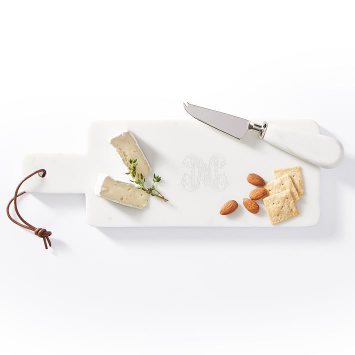 Marble Cheese Board Paddle and Knife Set | Mark and Graham
