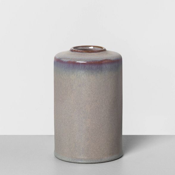 6" Ceramic Vase Jet Gray - Hearth & Hand™ with Magnolia | Target