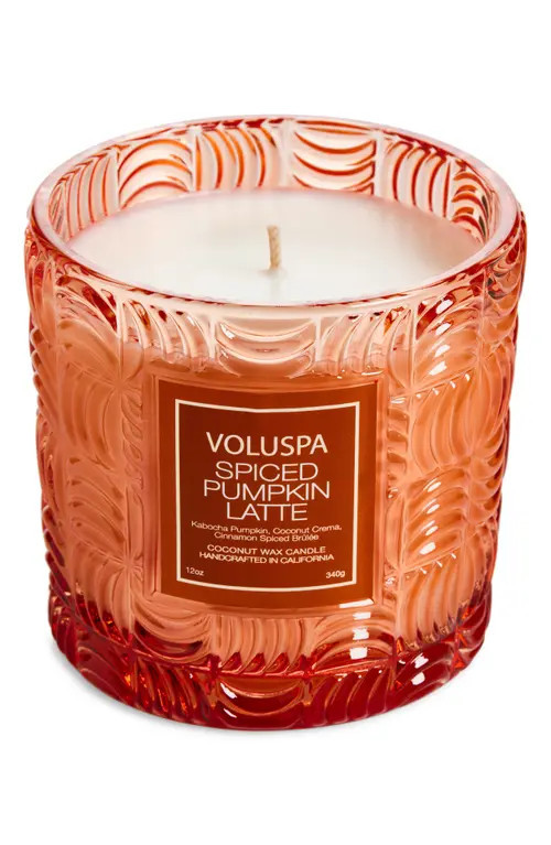 Voluspa Spiced Pumpkin Latte Classic Candle in Orange at Nordstrom | Nordstrom