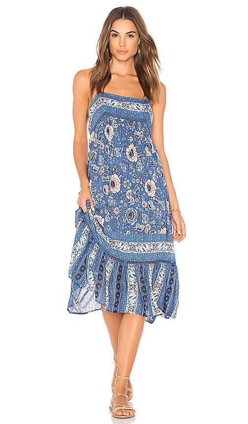 Spell & The Gypsy Collective Zahara Midi Dress in Blue. - size Aus 10/US M (also in Aus 6/US XS, Aus 8/US S) | Revolve Clothing