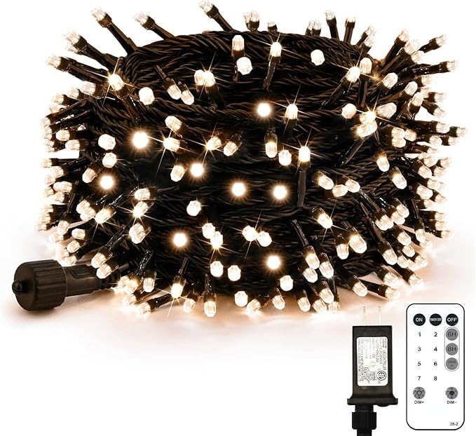 suddus Christmas Tree Lights Indoor, 66ft 200led Connectable Tree Lights with 8 Modes, Twinkle Li... | Amazon (US)