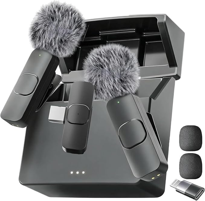 Mini Mic Pro (Latest Model - Wireless Mini Microphone for iPhone, iPad, Android - 2 Pack Lavalier... | Amazon (US)