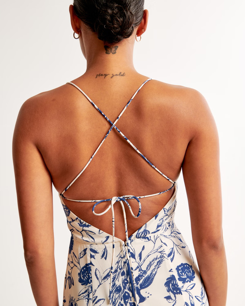The A&F Camille Tie-Back Gown | Abercrombie & Fitch (US)