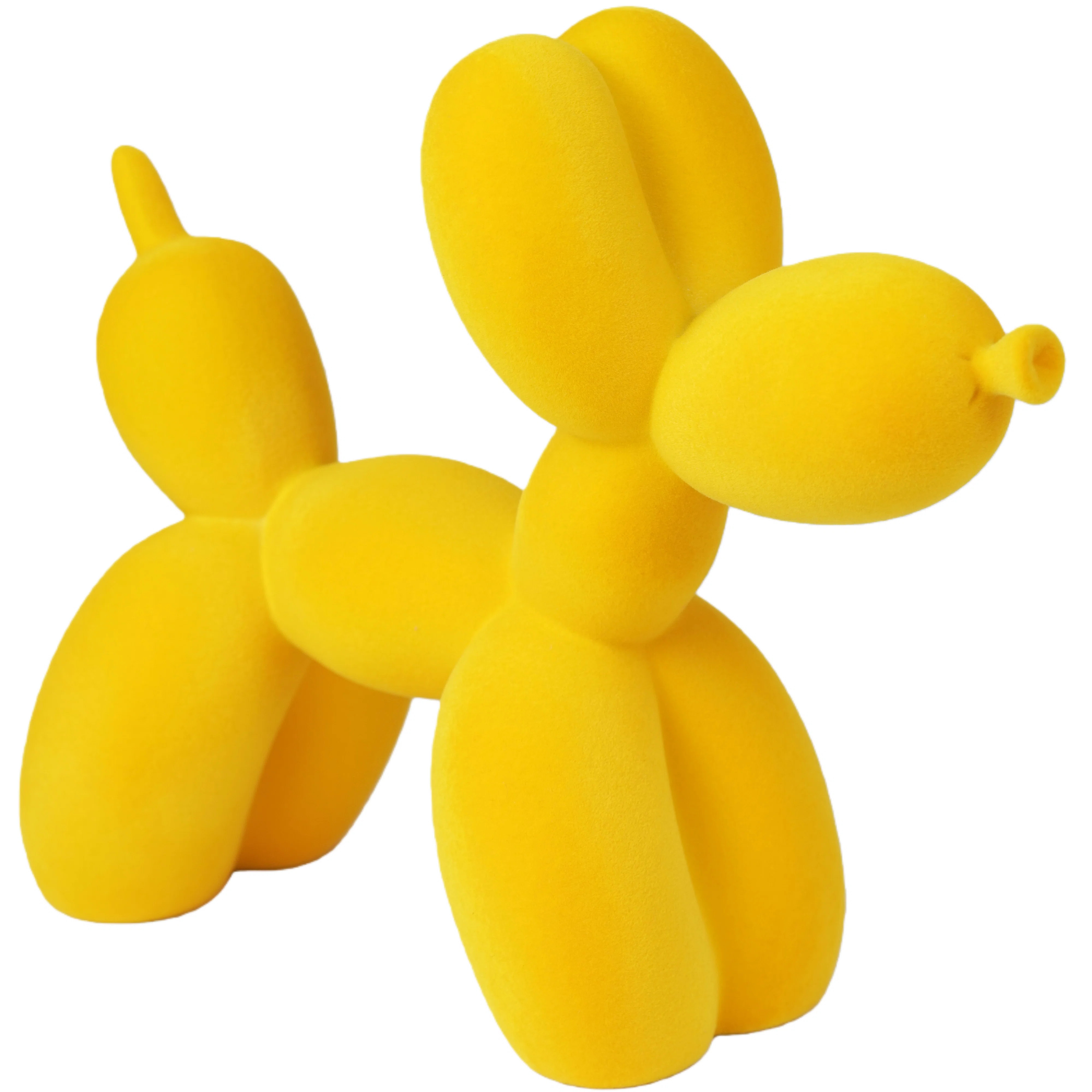 Sunny Yellow Resin Balloon Dog Figurine, 7.95×6.54×2.76 in Bright Kitchen & Shelf Accent | Wayf... | Wayfair North America