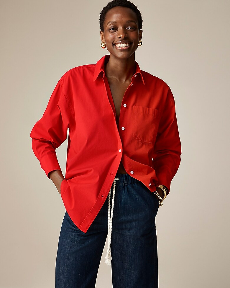 &Eacute;tienne oversized shirt in lightweight oxford | J. Crew US