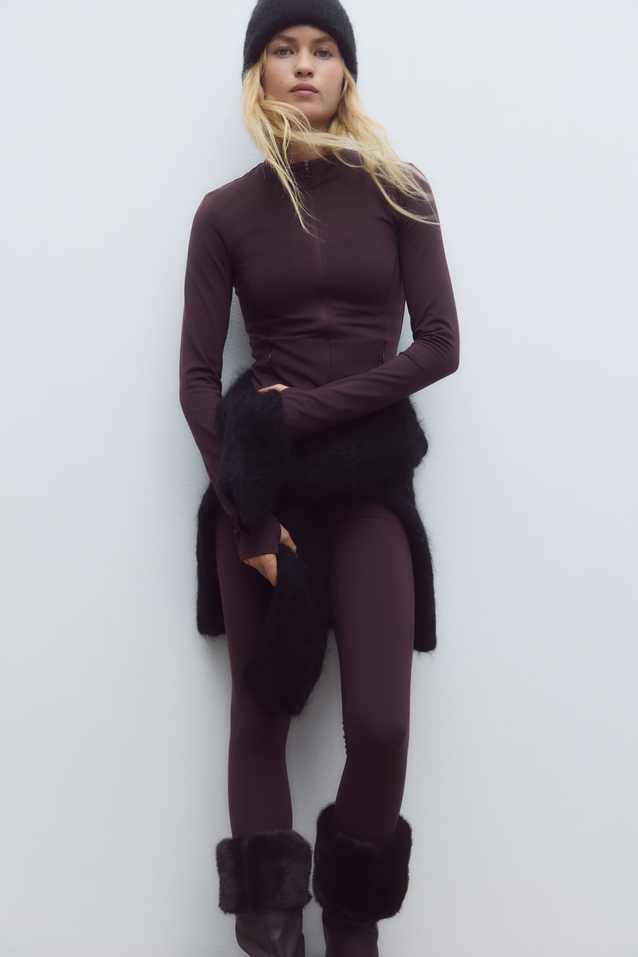 Sports fleece jacket with SoftMove™ | H&M (UK, MY, IN, SG, PH, TW, HK)