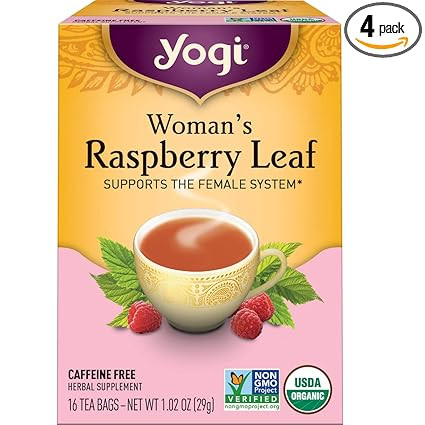 Yogi Tea - Woman's Raspberry Leaf Tea (4 Pack) - Supports the Female System - Uterus Support for ... | Amazon (US)
