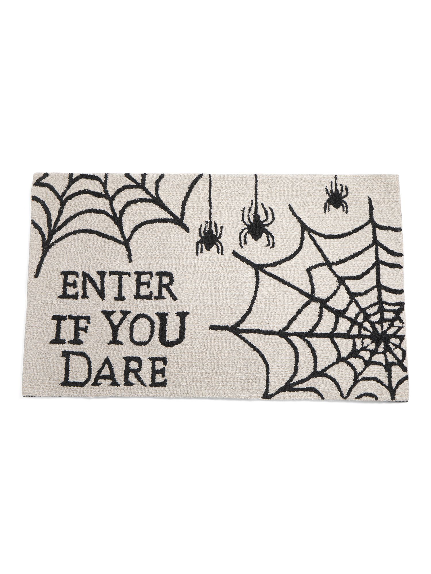 27x45 Hand Hooked Enter If You Dare Rug | TJ Maxx