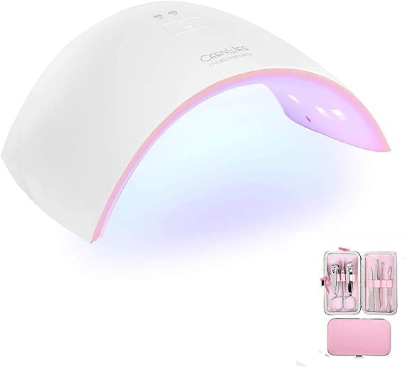 Ceenwes Nail Dryer 24W Nail Lamp Professional LED Nail Curing Lamp With 30S/60S Timer Setting Por... | Amazon (CA)