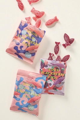 BonBon Berry Mix Fish Candy, Set of 3 | Anthropologie (US)