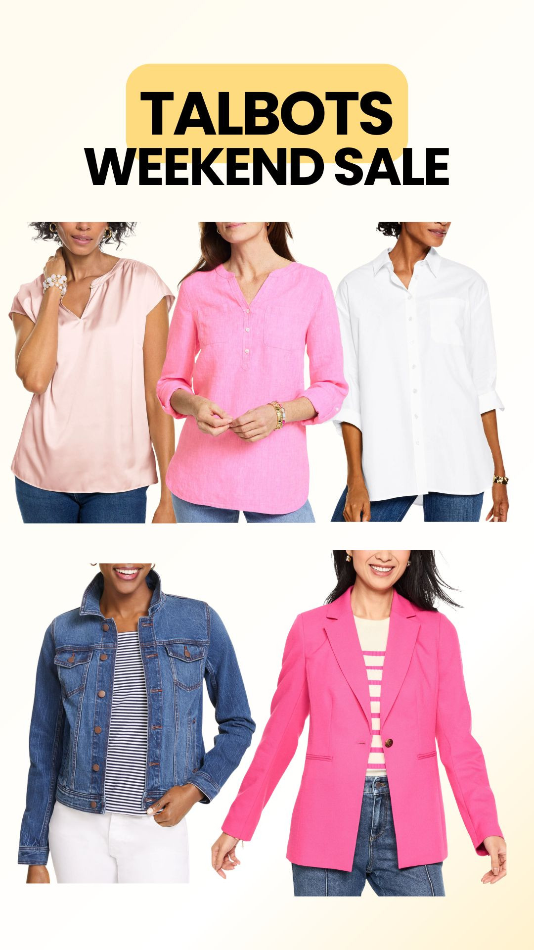 Love these shirt and jacket selections from @Talbots, which is having a sale this weekend.

#LTKSaleAlert #LTKTall #LTKWorkwear