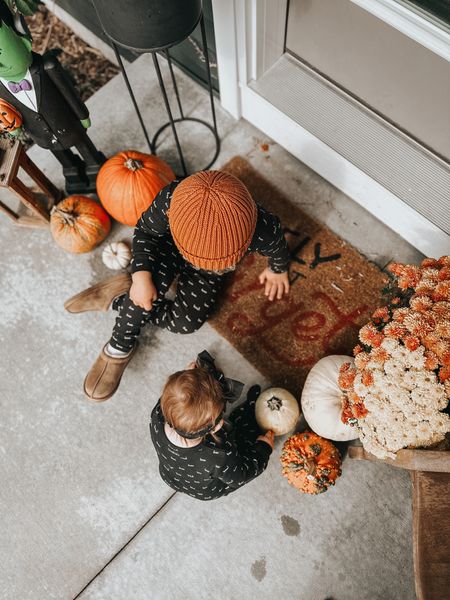 halloween pajamas from loved baby!👻 save with my code ‘occurringwitholivia20’ too!🖤/ sibling matching / halloween jammies / fall outfits / fall toddler style / baby girl outfits 

#LTKHalloween #LTKkids #LTKbaby