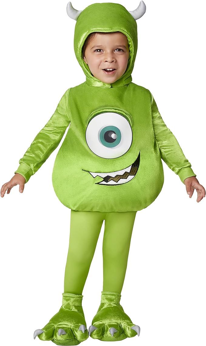 Spirit Halloween Monsters Inc. Toddler Mike Wazowski Costume | Officially Licensed | Monster Cost... | Amazon (US)