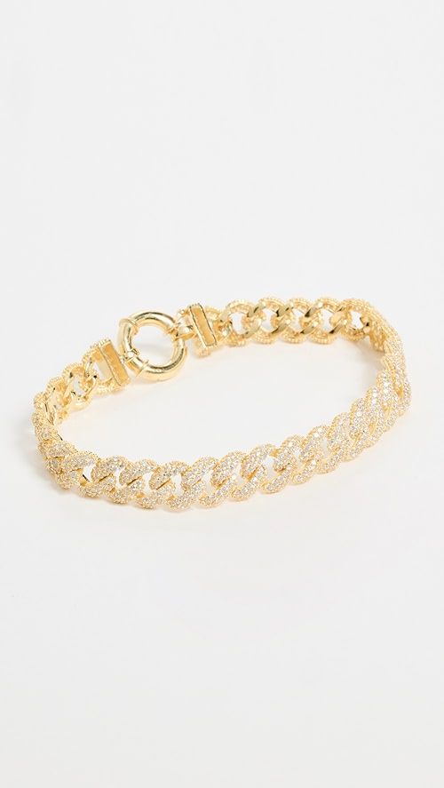 Pave Chain Link Toggle Bracelet | Shopbop