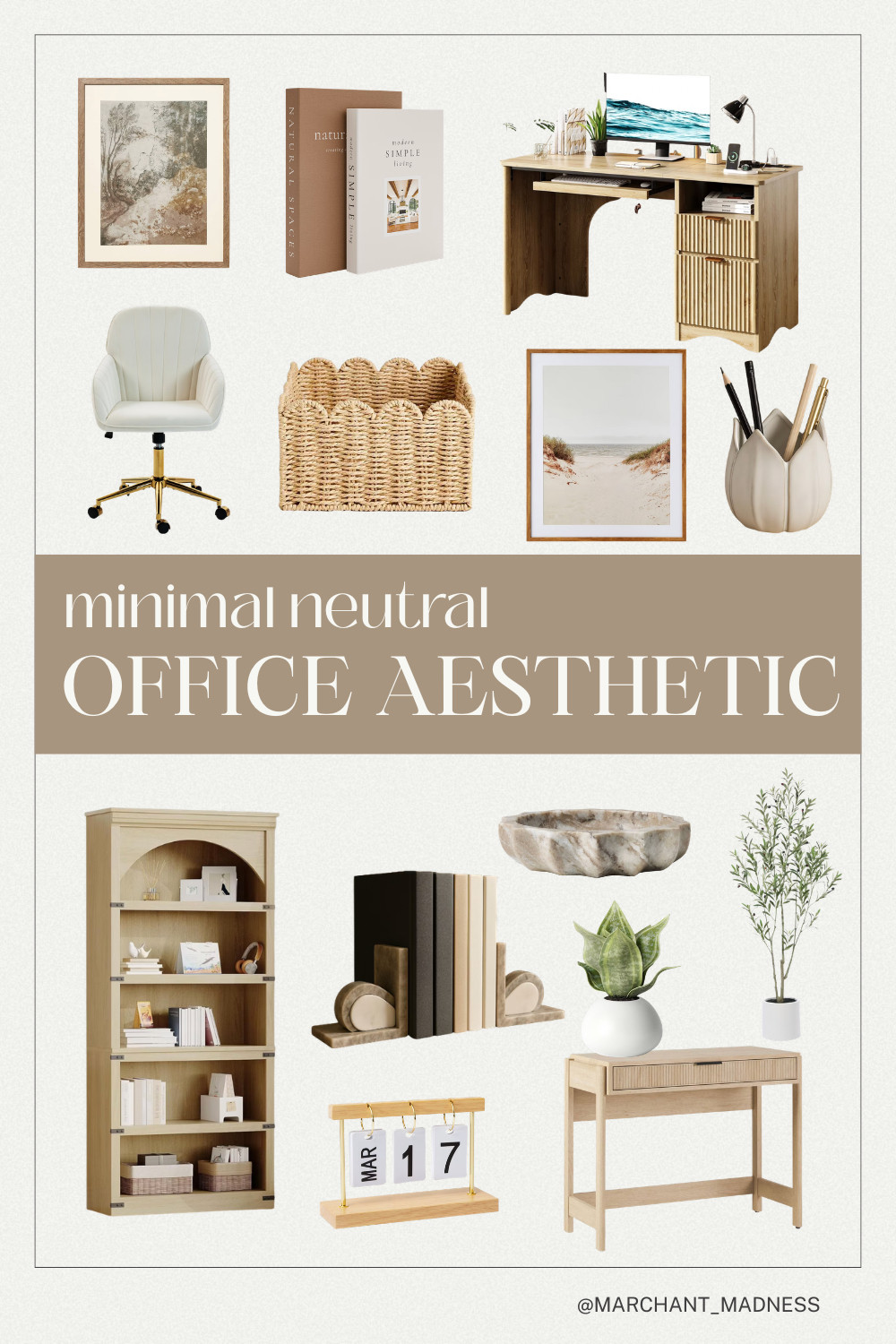  
Creating a calm, minimal workspace that actually feels good to sit in 🤍
Neutral tones, natural textures, and functional pieces that keep everything organized (and aesthetic).

Saving this as my dream office setup—every piece is linked for easy shopping ✨

#LTKhome #LTKfinds #LTKstyletip #LTKunder100 #LTKsalealert #neutralhome #minimalhome #homeofficeinspo #officeaesthetic #amazonhome #cozyhomevibes #homedecorfinds #simpleliving #organizedhome #momlifeorganized