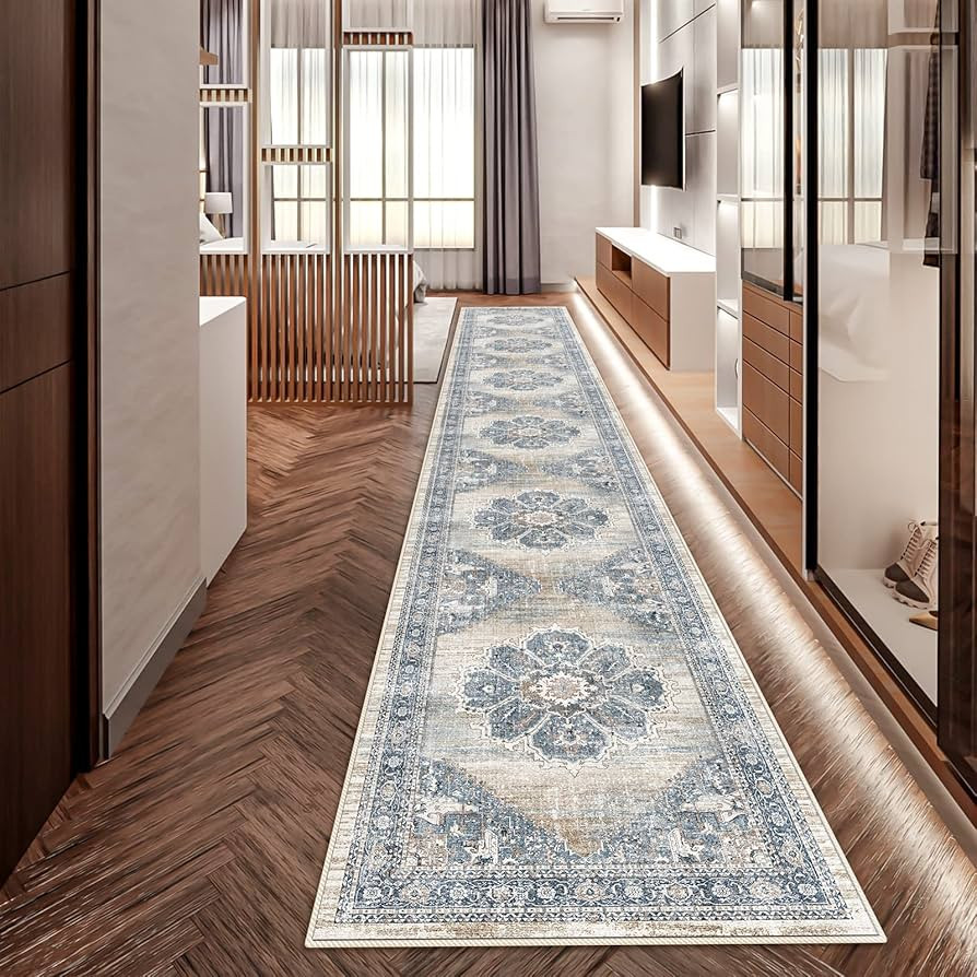 YOUFORTONG 2x12 Runner Rus for Hallways Soft Kitchen Rug Non Slip Rug Runner with Rubber Backing ... | Amazon (US)