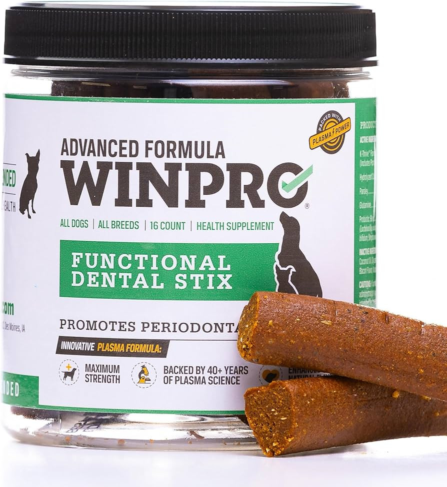 WINPRO Pet Functional Dental Stix for Dogs, 16 Sticks, Plasma Powered Dental Dog Chew Sticks That... | Amazon (US)