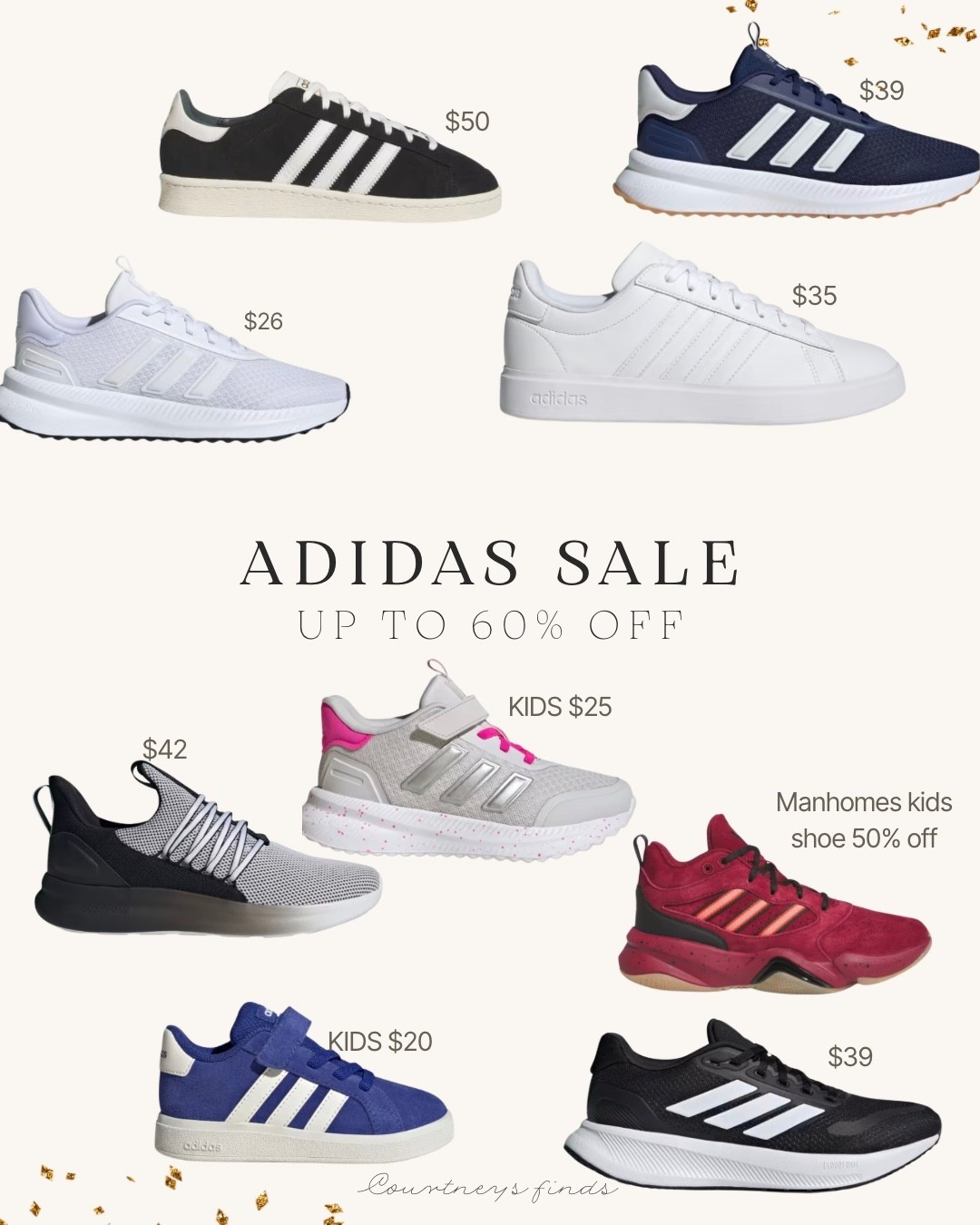 Up to 60% off Adidas! Everything I have added is MINIMUM 40% off. These are SO good. I own the ultraboosts and LOVE them. 

#shoes #kidsshoes #ootd #kidsootd #giftideas #giftsformen #giftsforher #giftsforkids 

#LTKSaleAlert #LTKFindsUnder50 #LTKKids