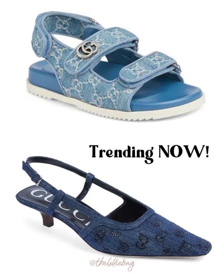 Just in! New arrivals for spring from Gucci! Denim is tending big! 

Sling back heels. Denim sandals. Spring fashion. 


#LTKstyletip #LTKshoecrush #LTKSeasonal