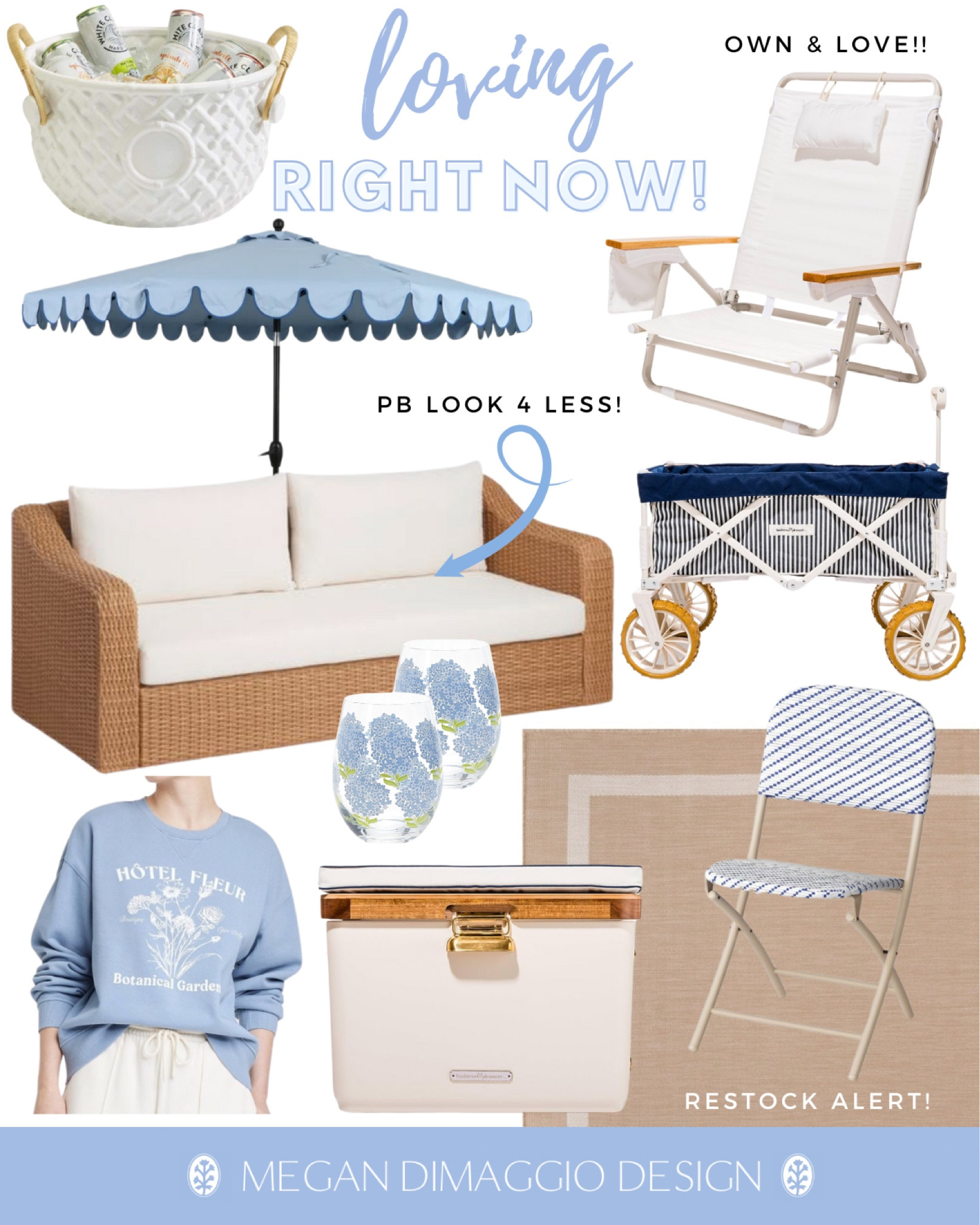 New outdoor living finds I’m LOVING right now!! Can’t believe this pretty blue piped scalloped patio umbrella is under $60 🤯 and this outdoor loveseat is an amazing pottery barn look for way less!! 🙌🏻 plus my favorite beach chairs are restocked along with this striped beach buggy and cooler w/ cushion that doubles as an extra seat!! 👏🏻👏🏻👏🏻

Coastal home decor

#LTKFindsUnder100 #LTKHome #LTKSeasonal