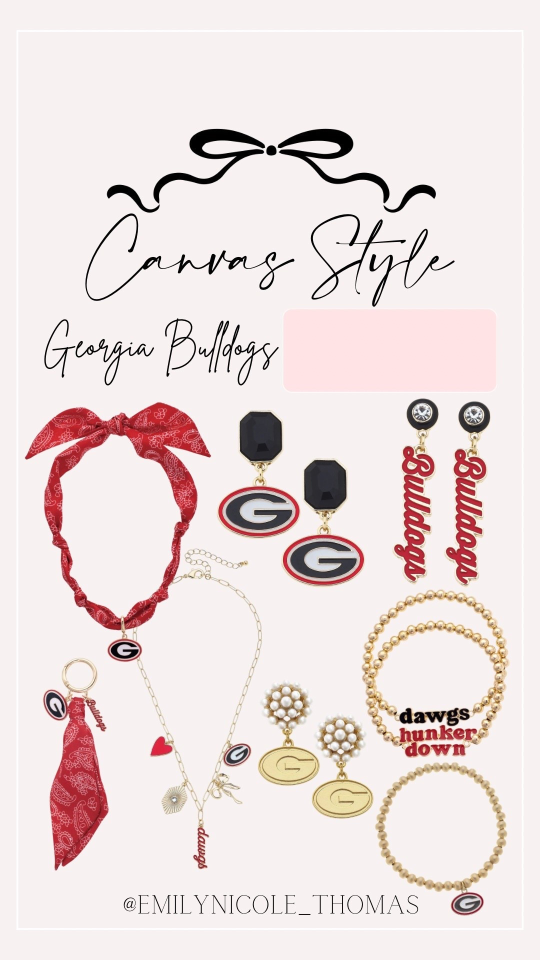 Georgia Bulldogs Accessories ❤️🖤

Canvas Style, Georgia bulldogs, University of Georgia, college game day, college football, college basketball, college sports, game day accessories, game day fit, game day outfit, scarf necklace, charm necklace, earrings, beaded earrings, beaded bracelets, & school spirit

#LTKU #LTKFindsUnder100 #LTKStyleTip