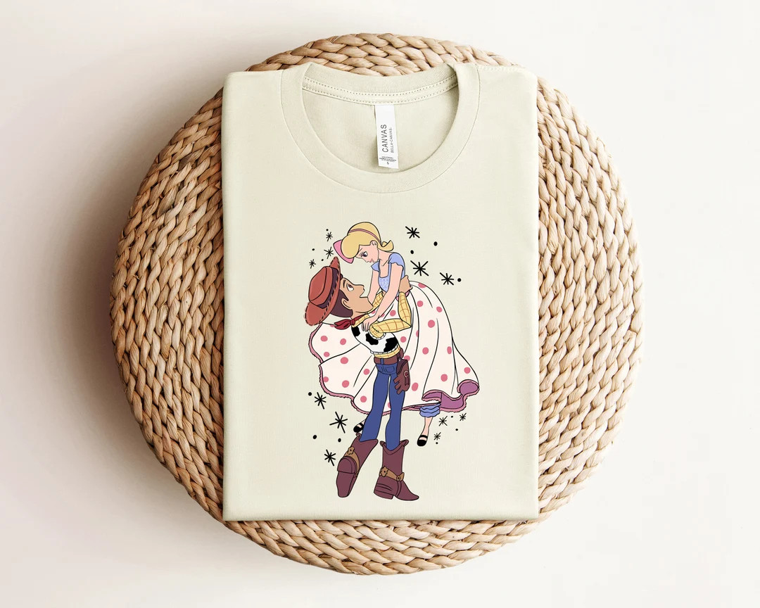 Toy Story Woody & Bo Peep Adult Shirt | Etsy (US)