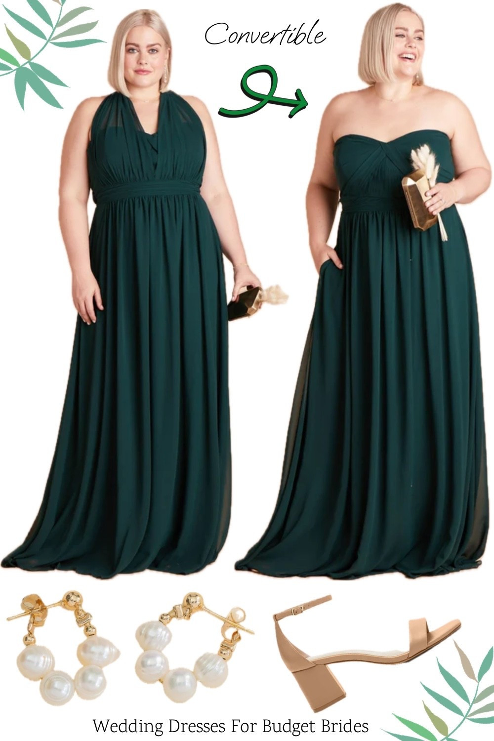 Plus size convertible bridesmaid dress in green with accessories. From Birdy Grey.

Maid of honor dress. Wedding guest dress. Bridesmaid accessories. Wedding accessories. Plus size long dress. Plus size event dress. Plus size formal dress. Plus size special occasion dress. Plus size prom dress. Plus size fashion. 

#LTKWedding #LTKPlusSize #LTKSeasonal