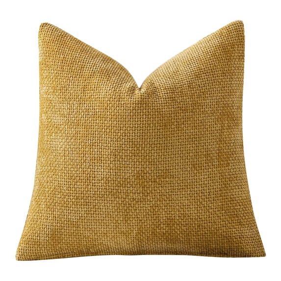 Chenille Pillow Covers 18x18 Inch - Soft Textured Decorative Throw Pillow Covers for Couch, Farmh... | Walmart (US)