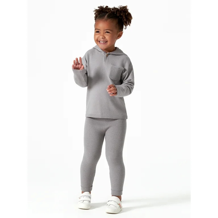 Modern Moments by Gerber Baby & Toddler Boy or Girl Gender Neutral Sweater Knit Hoodie & Pant, 2-... | Walmart (US)