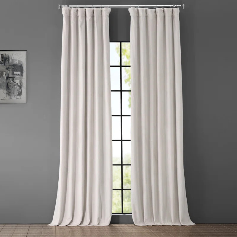 Albert Velvet Solid Blackout Thermal Rod Pocket Single Curtain Panel | Wayfair North America