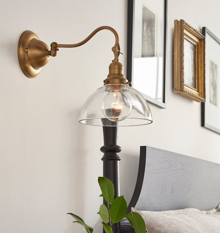 Ford's Mill 2-1/4" Fitter Single Swing-Arm Sconce | Rejuvenation