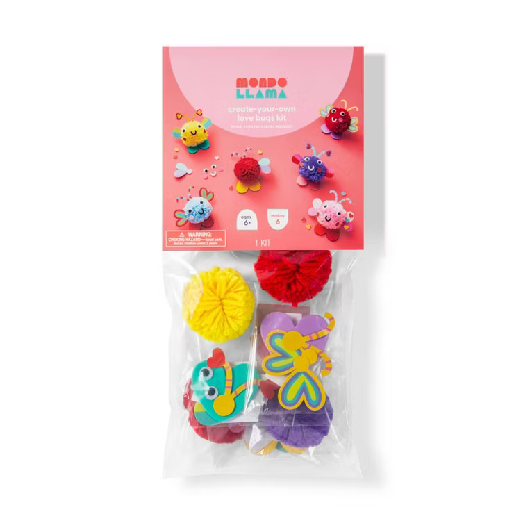 6pc Valentine's Day Create-Your-Own Love Bugs Kit - Mondo Llama™ | Target
